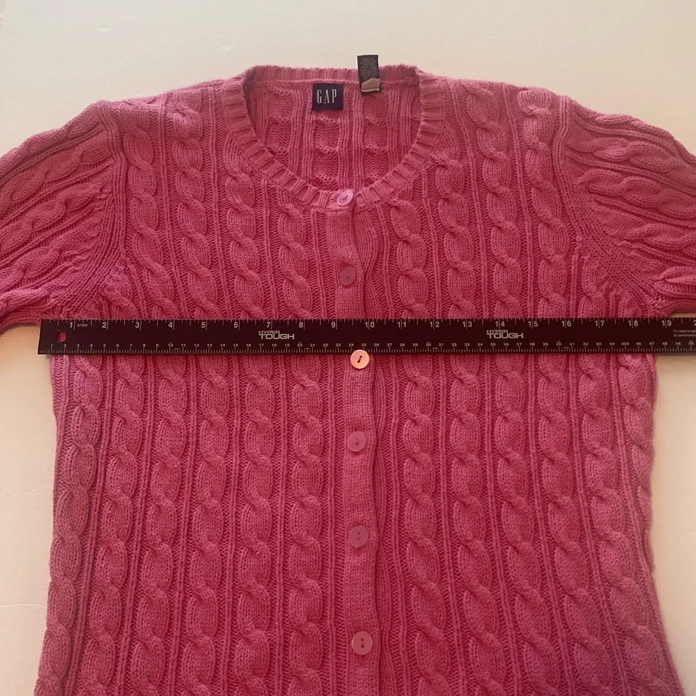 Pink Gap‎ Women's Cable Knit Cardigan Sweater